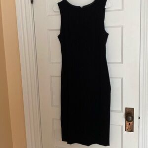 Midi dress Karl Lagerfeld. Size 6. Black with very small grey dots.